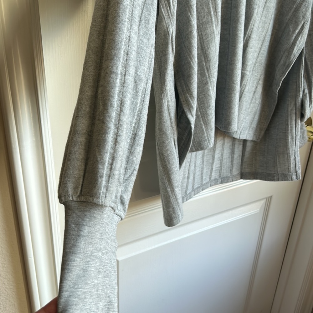 Project Social T Gray Rumi Heathered Wide Rib Tunic Top - Picture 5 of 5